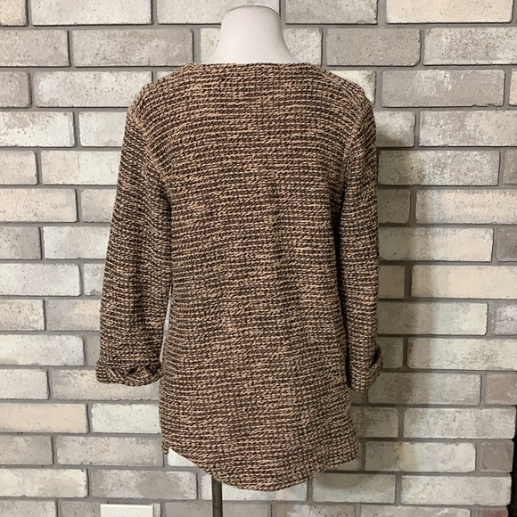 Black and Tan Coldwater Creek Sweater - Picture 4 of 5